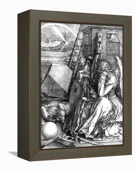 Melancholia, 1514-Albrecht Dürer-Framed Premier Image Canvas