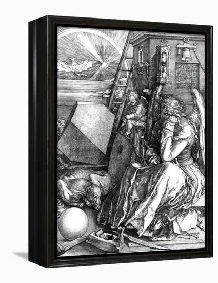 Melancholia, 1514-Albrecht Dürer-Framed Premier Image Canvas