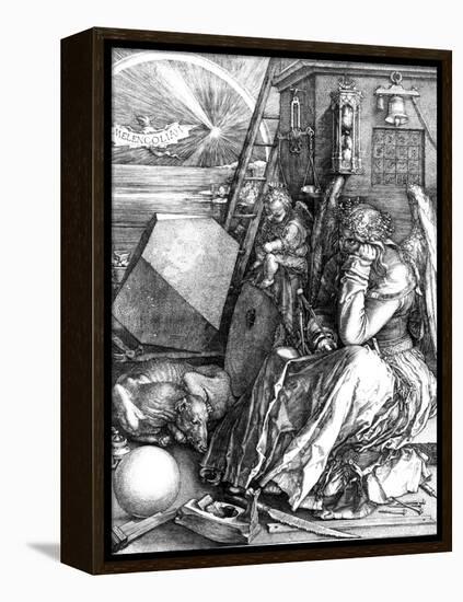 Melancholia, 1514-Albrecht Dürer-Framed Premier Image Canvas