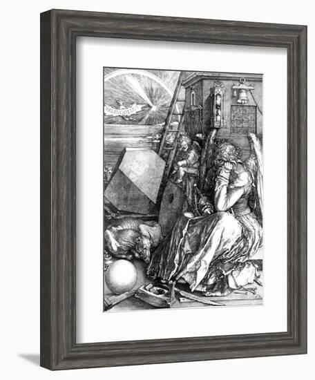 Melancholia, 1514-Albrecht Dürer-Framed Giclee Print