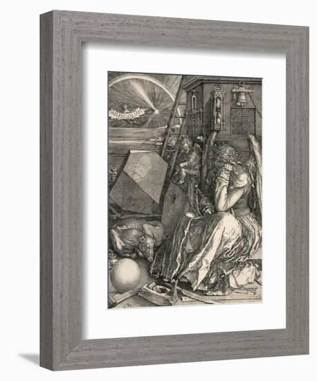 Melancholia I-Albrecht Dürer-Framed Art Print