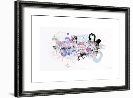 Melancholia Nostalgia And Other Related Feeling-Mydeadpony-Framed Art Print