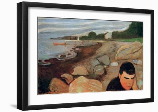 Melancholy, 1891-Edvard Munch-Framed Giclee Print