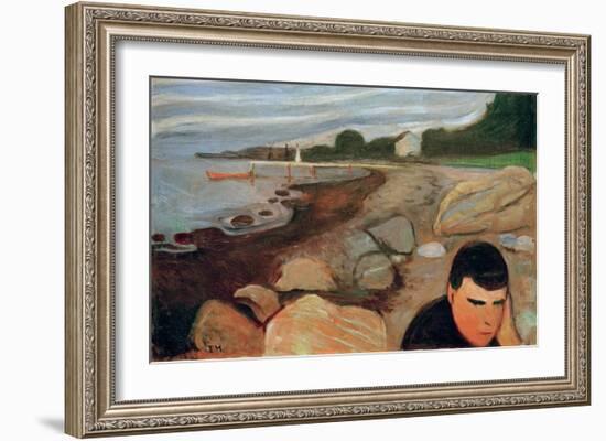 Melancholy, 1891-Edvard Munch-Framed Giclee Print