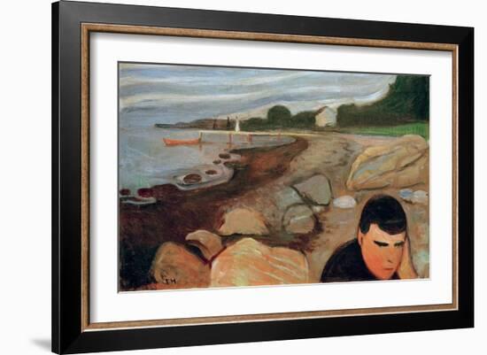 Melancholy, 1891-Edvard Munch-Framed Giclee Print