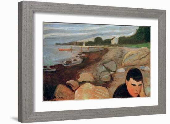 Melancholy, 1891-Edvard Munch-Framed Giclee Print