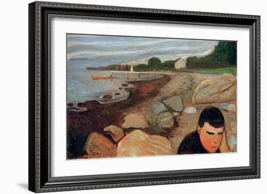 Melancholy, 1891-Edvard Munch-Framed Giclee Print