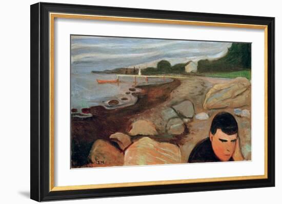 Melancholy, 1891-Edvard Munch-Framed Giclee Print