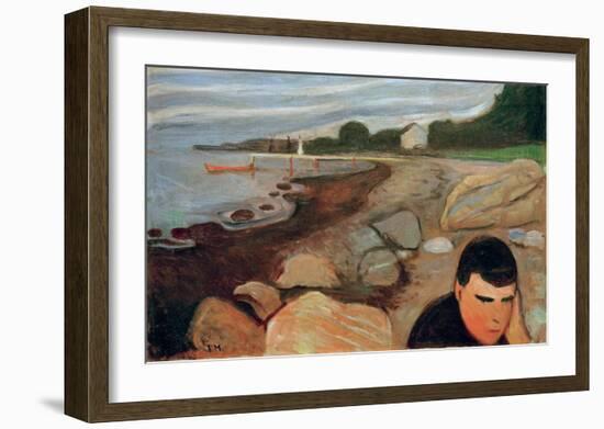 Melancholy, 1891-Edvard Munch-Framed Giclee Print