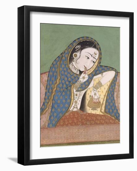 Melancholy Courtesan, 1610-Unknown-Framed Art Print