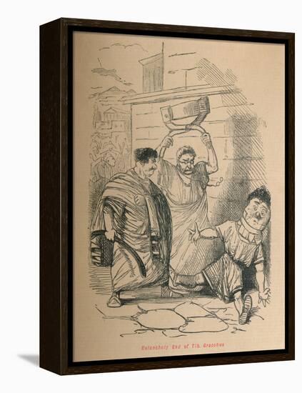 'Melancholy End of Tib Gracchus', 1852-John Leech-Framed Premier Image Canvas