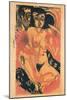 Melancholy Girl-Ernst Ludwig Kirchner-Mounted Giclee Print