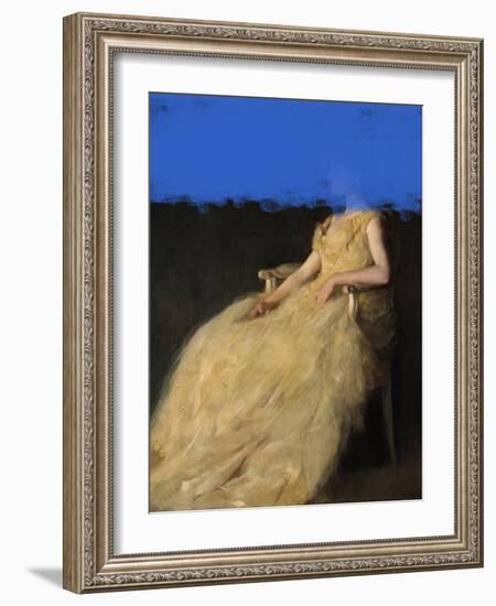 Melancholy Mood - Mix Art Media-The Art Concept-Framed Photographic Print