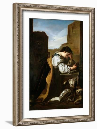 Melancholy-Domenico Fetti or Feti-Framed Giclee Print