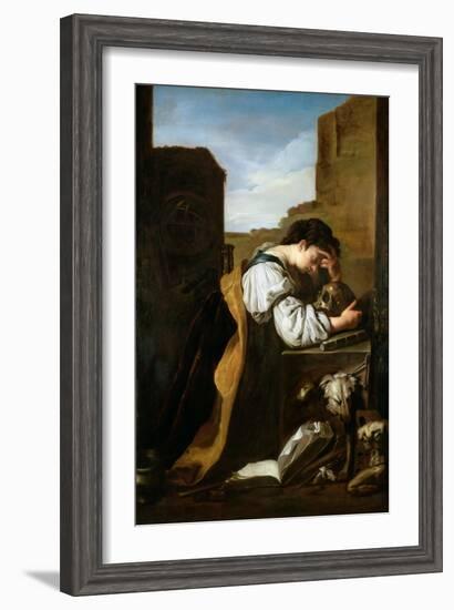 Melancholy-Domenico Fetti or Feti-Framed Giclee Print