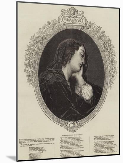 Melancholy-Charles Landelle-Mounted Giclee Print