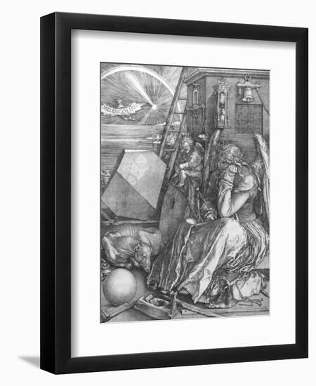 Melancolia, engraving, 1514-Albrecht Dürer-Framed Giclee Print