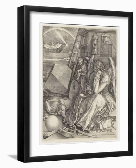 Melancolia I, 1514 (Engraving)-Albrecht Dürer or Duerer-Framed Giclee Print