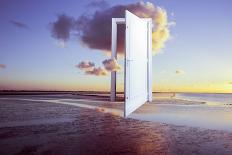 surrealistic door to freedom-Melanie Lemahieu-Stretched Canvas