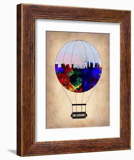 Melbourne Air Balloon-NaxArt-Framed Art Print