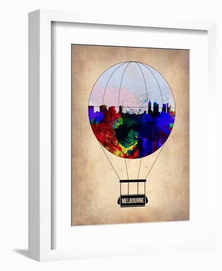 Melbourne Air Balloon-NaxArt-Framed Art Print