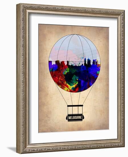 Melbourne Air Balloon-NaxArt-Framed Art Print