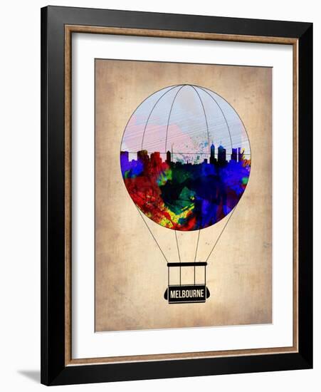 Melbourne Air Balloon-NaxArt-Framed Art Print