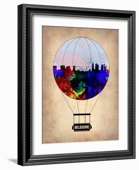 Melbourne Air Balloon-NaxArt-Framed Art Print