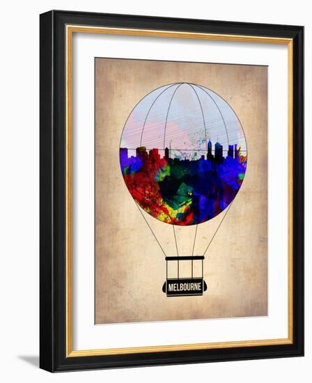 Melbourne Air Balloon-NaxArt-Framed Art Print