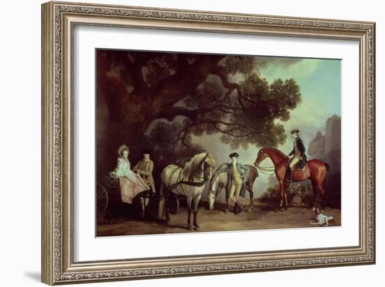 Melbourne and Milbanke Families-George Stubbs-Framed Giclee Print