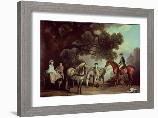 Melbourne and Milbanke Families-George Stubbs-Framed Giclee Print