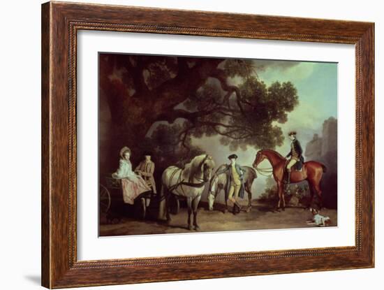 Melbourne and Milbanke Families-George Stubbs-Framed Giclee Print