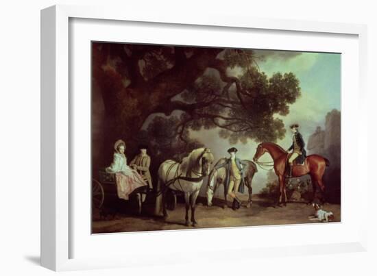 Melbourne and Milbanke Families-George Stubbs-Framed Giclee Print