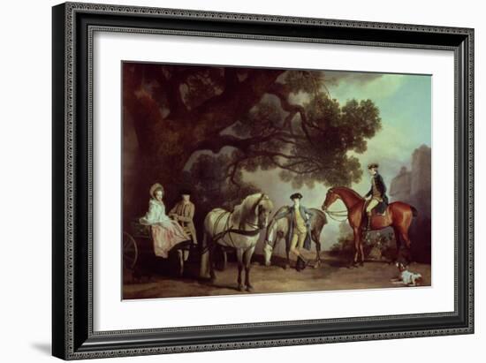 Melbourne and Milbanke Families-George Stubbs-Framed Giclee Print