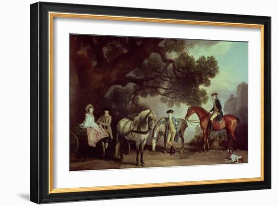 Melbourne and Milbanke Families-George Stubbs-Framed Giclee Print