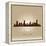 Melbourne Australia Skyline City Silhouette-Yurkaimmortal-Framed Stretched Canvas