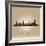 Melbourne Australia Skyline City Silhouette-Yurkaimmortal-Framed Art Print