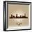 Melbourne Australia Skyline City Silhouette-Yurkaimmortal-Framed Art Print