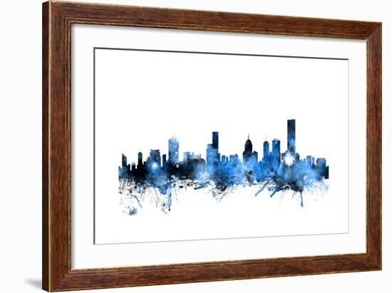 Melbourne Australia Skyline-Michael Tompsett-Framed Art Print