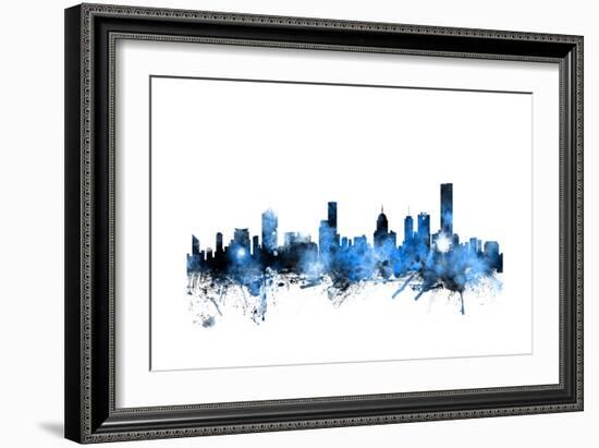 Melbourne Australia Skyline-Michael Tompsett-Framed Art Print