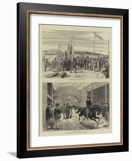 Melbourne Illustrated-John Charles Dollman-Framed Giclee Print