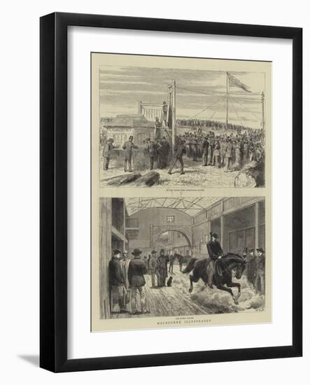 Melbourne Illustrated-John Charles Dollman-Framed Giclee Print