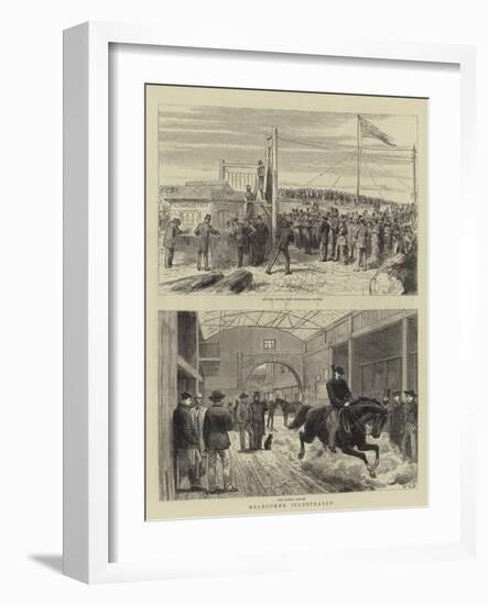 Melbourne Illustrated-John Charles Dollman-Framed Giclee Print