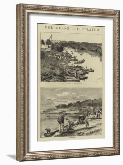 Melbourne Illustrated-William Lionel Wyllie-Framed Giclee Print