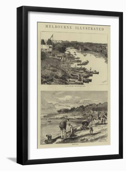 Melbourne Illustrated-William Lionel Wyllie-Framed Giclee Print
