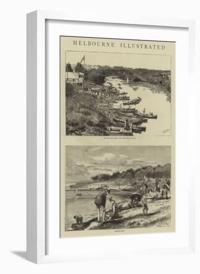 Melbourne Illustrated-William Lionel Wyllie-Framed Giclee Print