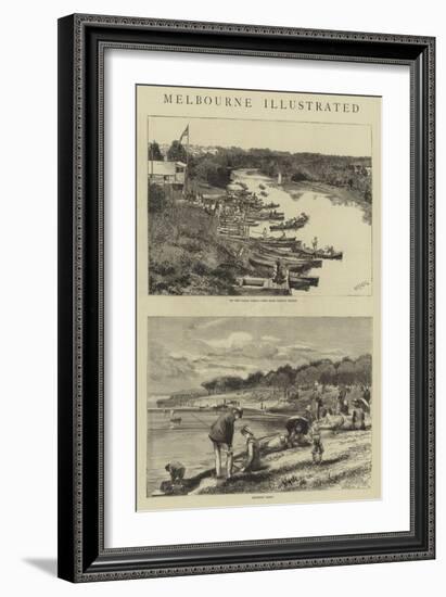 Melbourne Illustrated-William Lionel Wyllie-Framed Giclee Print