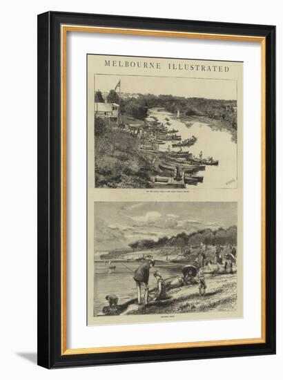 Melbourne Illustrated-William Lionel Wyllie-Framed Giclee Print