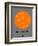 Melbourne Orange Subway Map-NaxArt-Framed Art Print