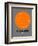 Melbourne Orange Subway Map-NaxArt-Framed Art Print